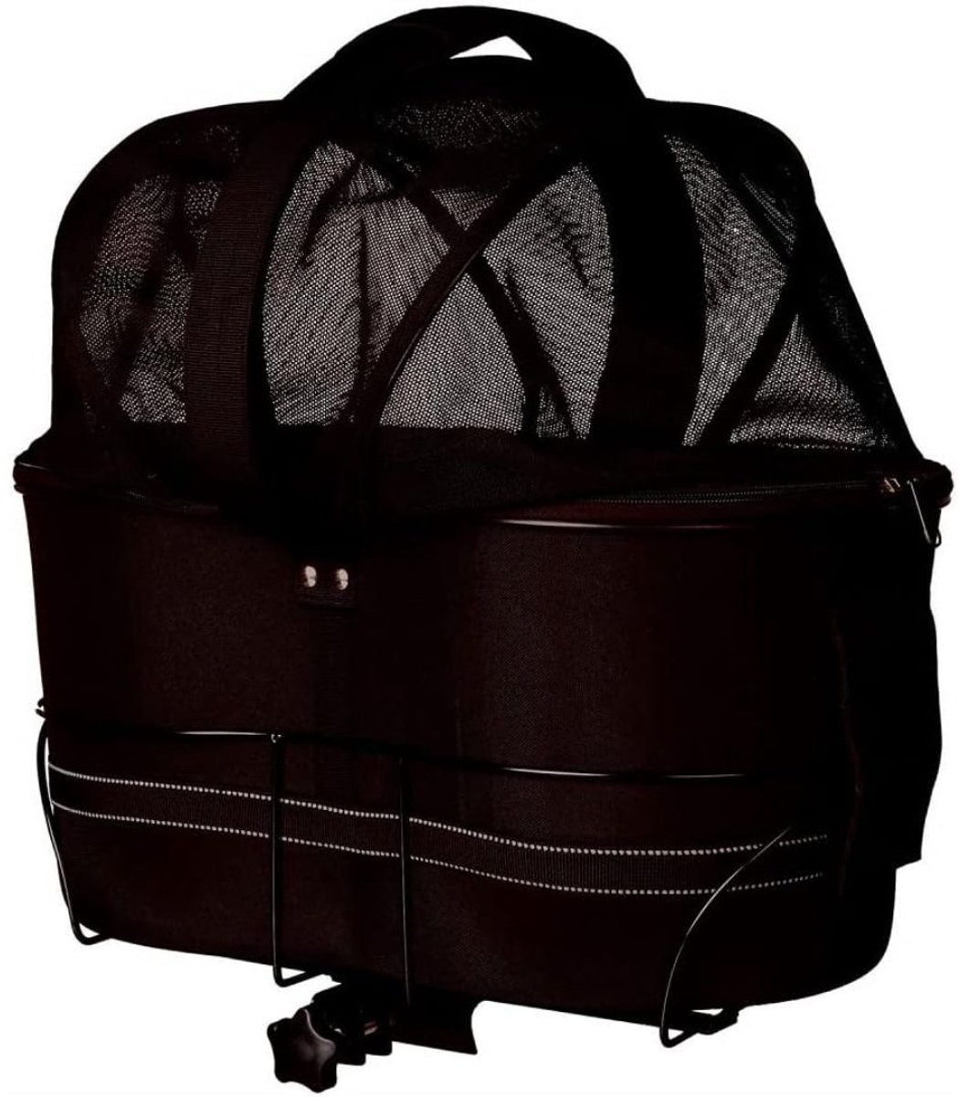 JCP® Fietsmand Hond - Hondenmand Fiets - Fietsmand Hond Voorop - Zwart - 48cm x 2cm x 42cm