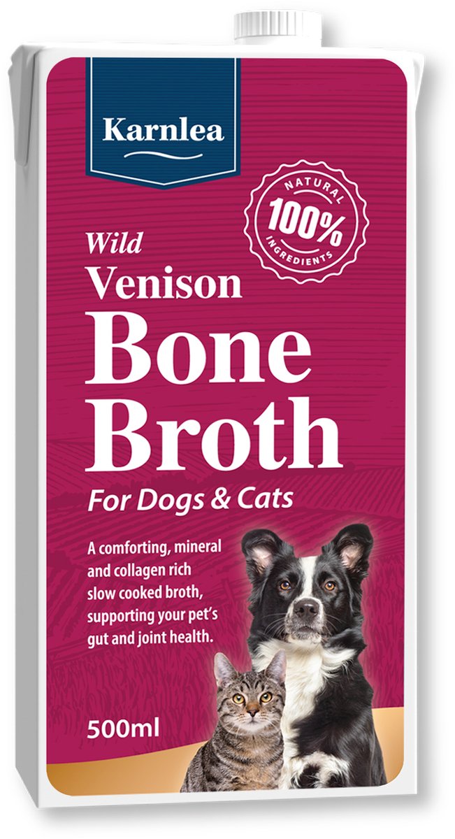 Karnlea Karnlea Bone Broth Wild Bottenbouillon voor hond en kat - 500ml