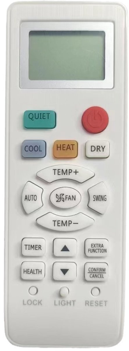 Geschikt voor Haier airconditioner afstandsbediening - Compatibel met YR-HD06-YL-HD02-HD05-YR-HD01-YL-HD04 - Afstandsbediening voor koel- en verwarmingsairconditioner (1 stuk)