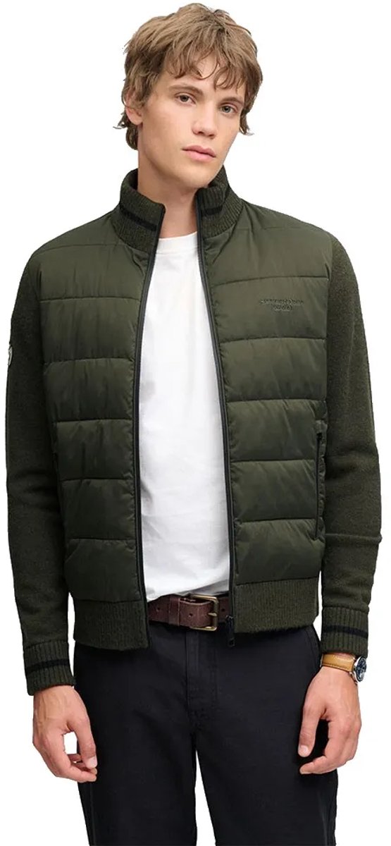 Superdry Slalom Hybrid Jas Heren Gewatteerde jassen Groen