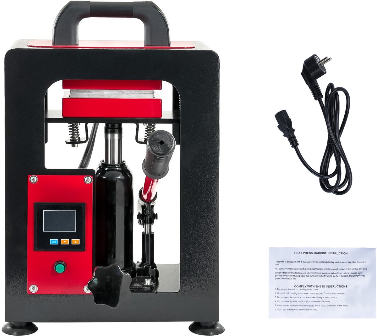 CH2042 hydraulische hittepers - 220 V - EU-stekker - zonder manometer
