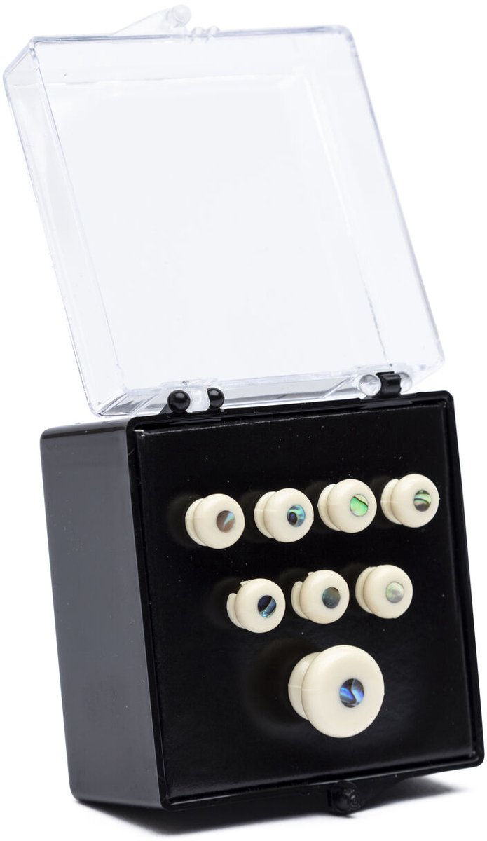 Martin 18APP45 Brugpennen Wit met Pearl Inlay Incl. Eindpen (8-Pack)