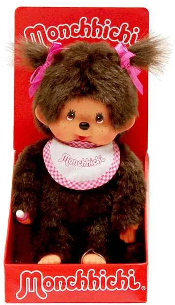 Monchhichi - Meisje Met Slab Roze 20cm van Monchhichi — afbeelding 3
