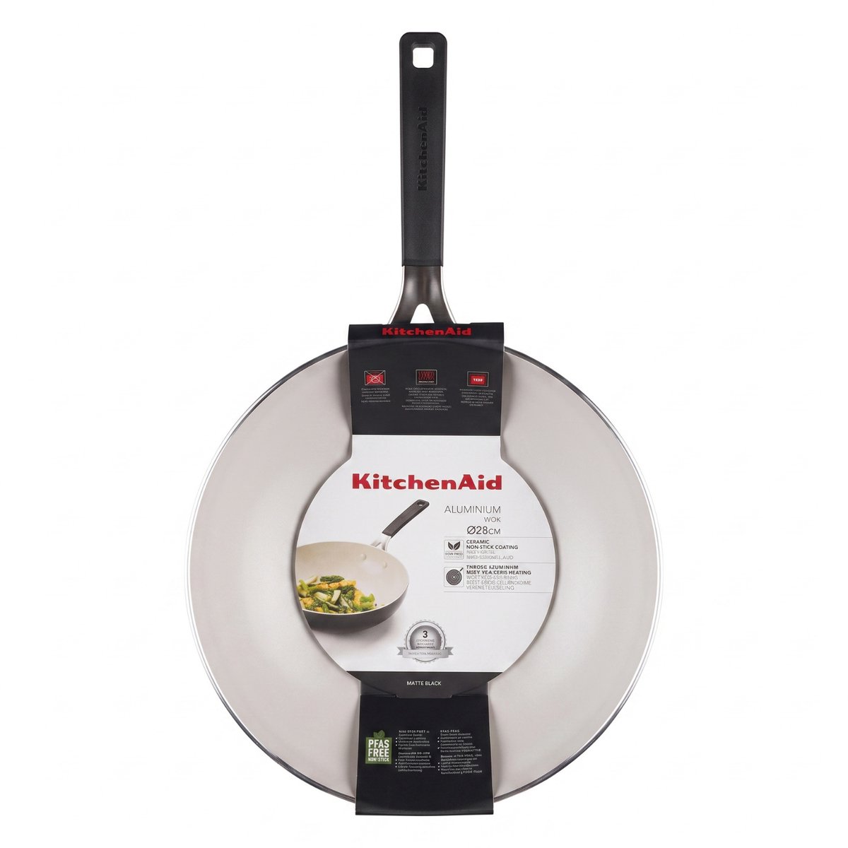 KitchenAid Open - Wokpan - 28 cm - Alle Warmtebronnen