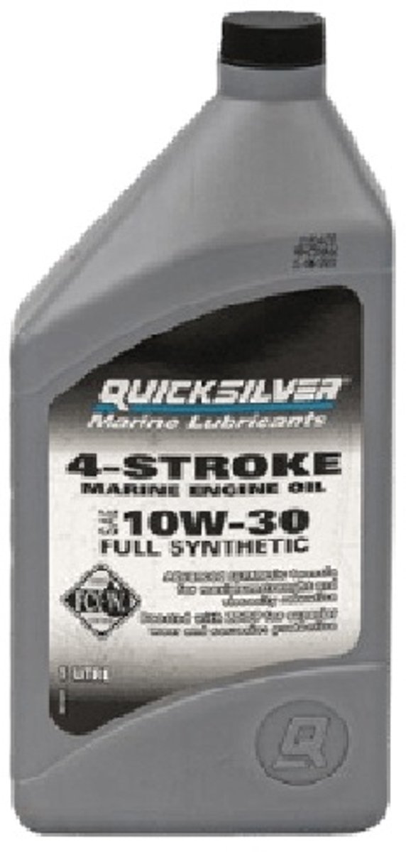 10W30 4-takt synthetische Marine motorolie 1L 8M0180936 Quicksilver Marine