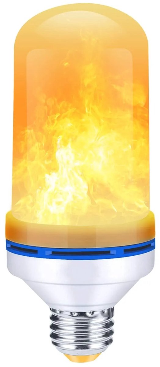 4 stuks E27 LED-lampen met vlameffect - 4 standen flikkerende vuursimulatie voor thuis, tuin, feest, bar, festival en buitendecoratie — afbeelding 3