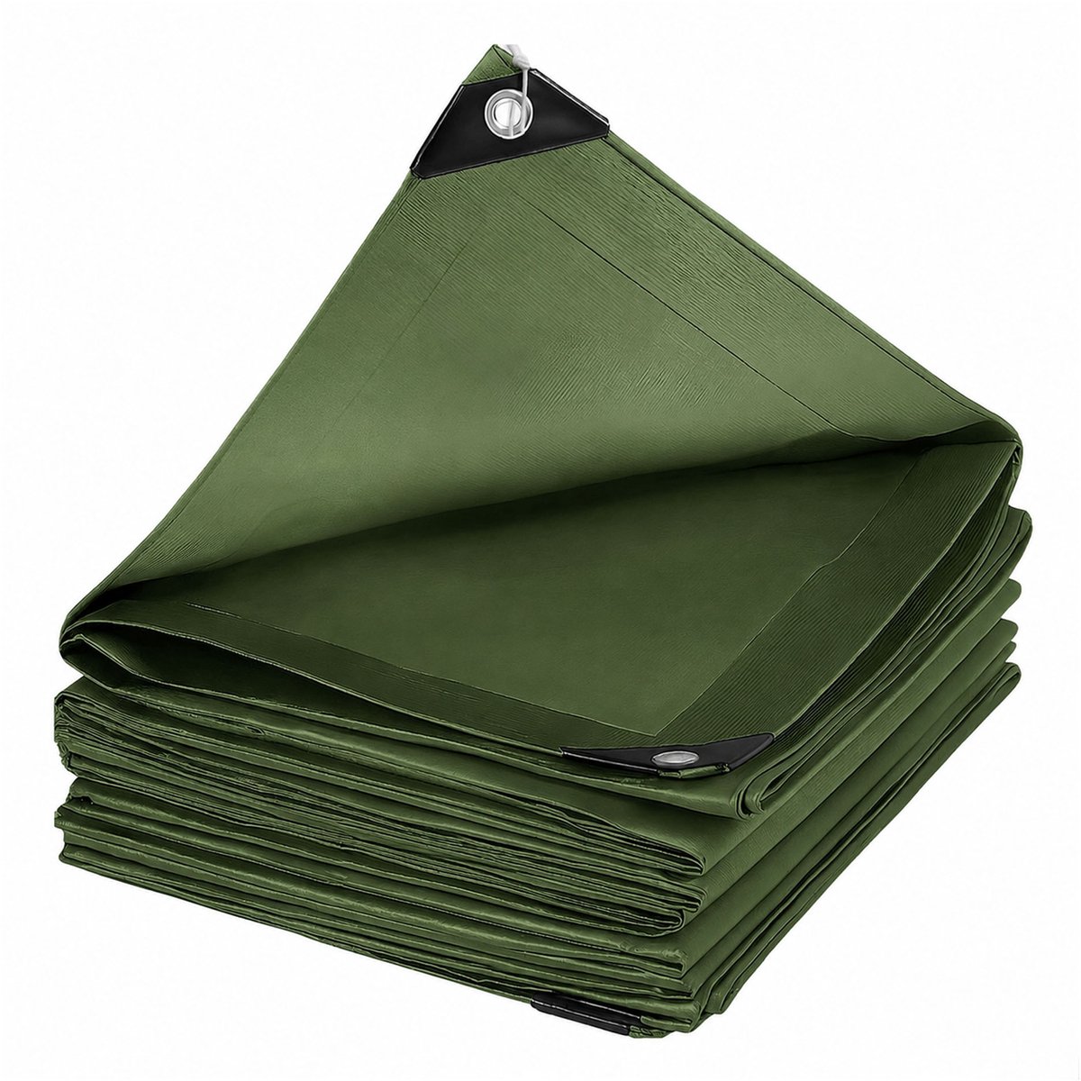 Travelhawk Afdekzeil - 2x3m - Groen - 140G/M2 - Waterdicht Bouwzeil & Zeildoek - Zeil Met Ringen - Beschermhoes & Afdekhoes