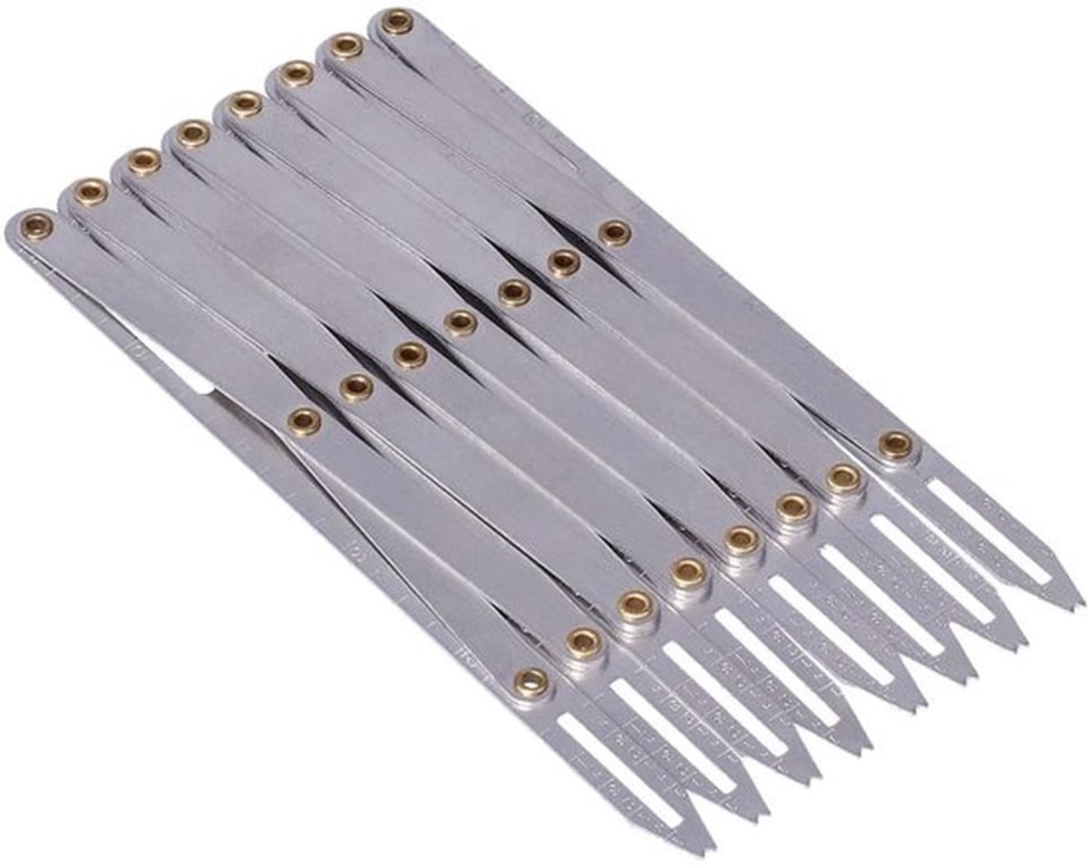 Naaimeter Verstelbaar - Aluminium Naaimeter - Multifunctioneel Gereedschap - Huishoudelijk Gebruik - Anti-roest - Perfecte Opstelling - Meetlat