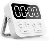 TCHOU Keukentimer - Magnetische Digitale Stopwatch - Clock Countdown Countup - Timer met groot LED-weergavevolume instelbaar voor koken - oefening - bakken - klaslokaal Timer voor kinderen