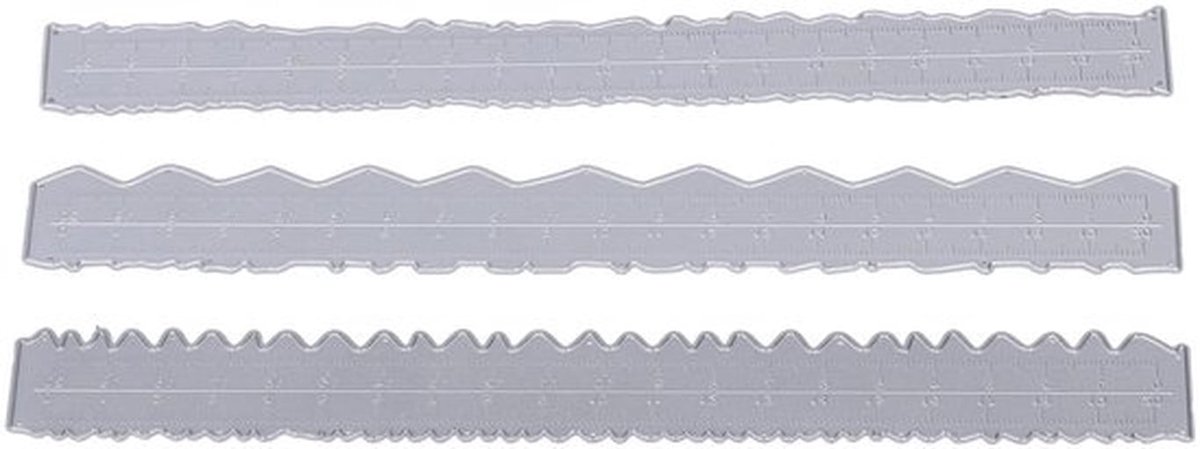 Papierliniaal Metalen - Scheurliniaal - Snijsjabloon - Doe-het-zelf Handwerk - Lichtgewicht - Duurzaam Koolstofstaal - Stansvorm