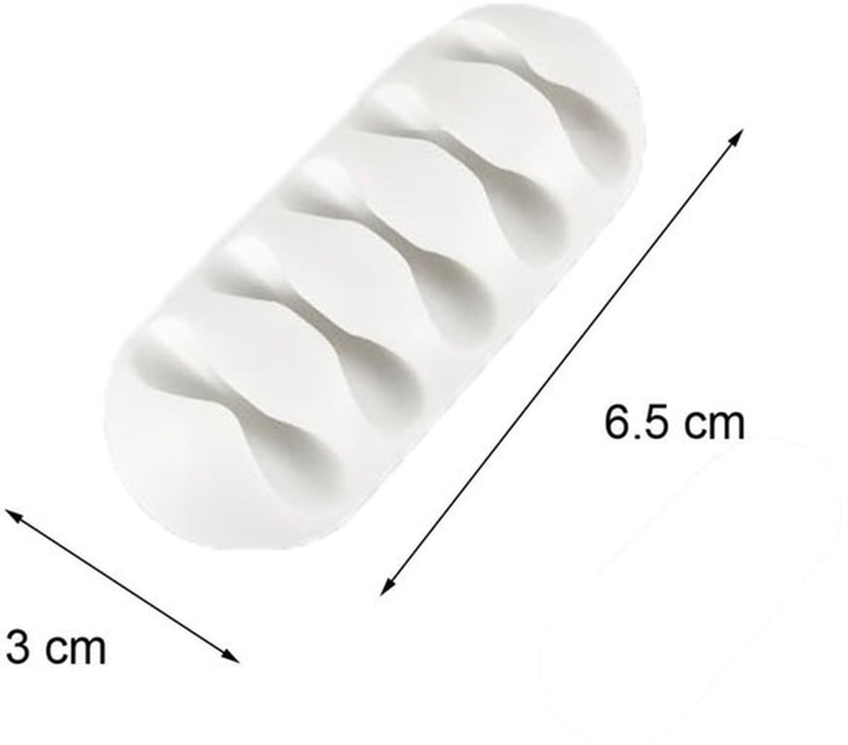 Kabelwandklemmen 10 Stuks - Draadclips/Zelfklevend - Kabelbinders/Kabelorganiser - Duurzaam/Scheurbestendig - Voor Meerdere Oppervlakken - Sterke Kleefpad - Kabelclips