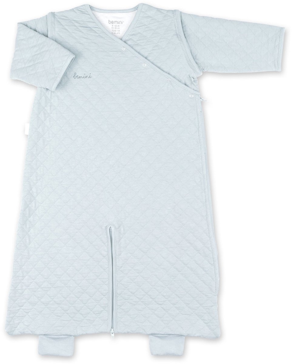 BEMINI Babyslaapzak - MAGIC BAG 4-12m - TOG 1.5 - Gewatteerd comfort - Glacier