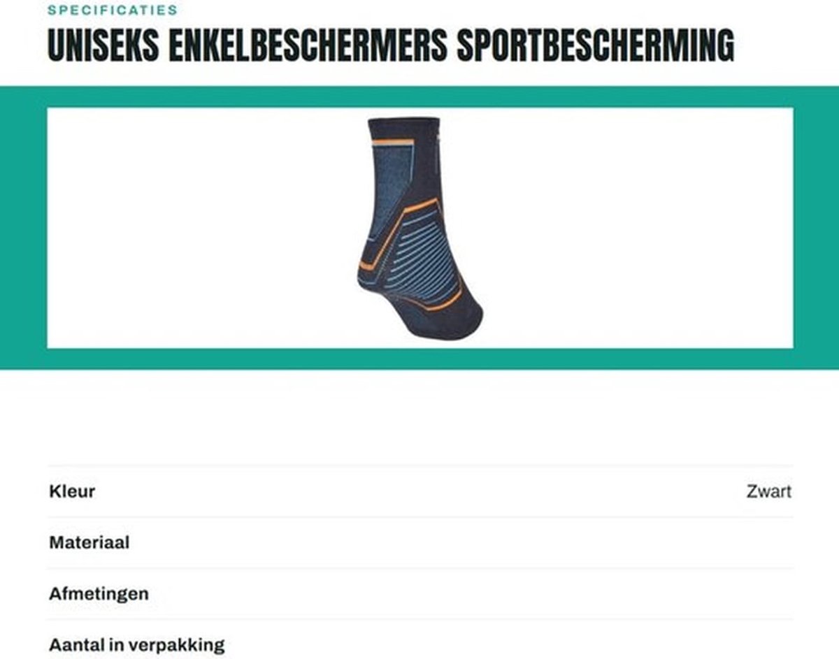 Enkelbeschermers Hoge Elasticiteit - Uniseks - Voetbal - Basketbal - Fitness - Comfortabele Stof - Enkelbrace