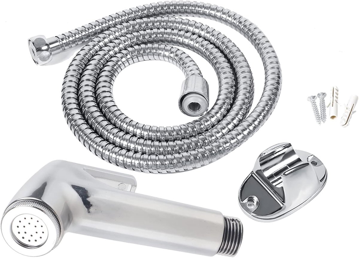 Handheld Bidet Sprayer - Multifunctionele ABS Bidetdouche met Zachte Spray en 59" Slang - Compleet Set voor Postpartum Zorg, Toilet, Babyverzorging en Planten Water geven