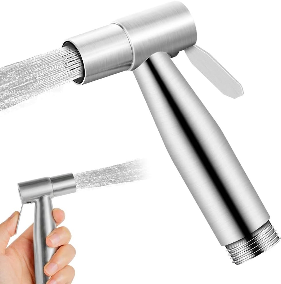 Handheld Bidet Sprayer voor Toilet - RVS Douchekop, Draagbare Anti-Roest Bidet Accessoires voor Badkamer, Wastafel en Huisdier Bad