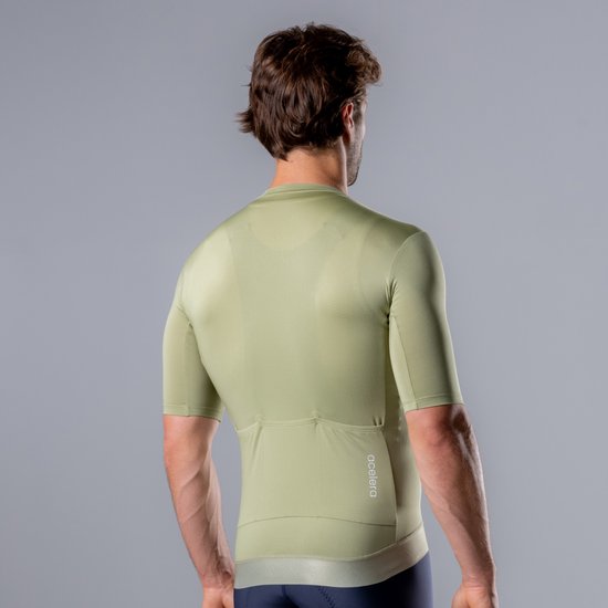 Acelera Essential Wielershirt - Fietsshirt Heren Korte Mouw - Wielrenshirt - Fietskleding - Pistache - Maat 3XL van Acelera — afbeelding 3