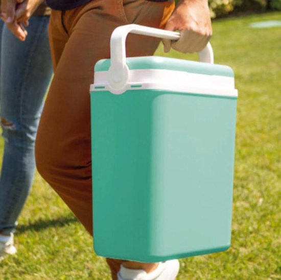 Thermoskoeler - Koelbox - Picknick en strand - Omkeerbaar deksel - 29 liter - Blauw — afbeelding 3