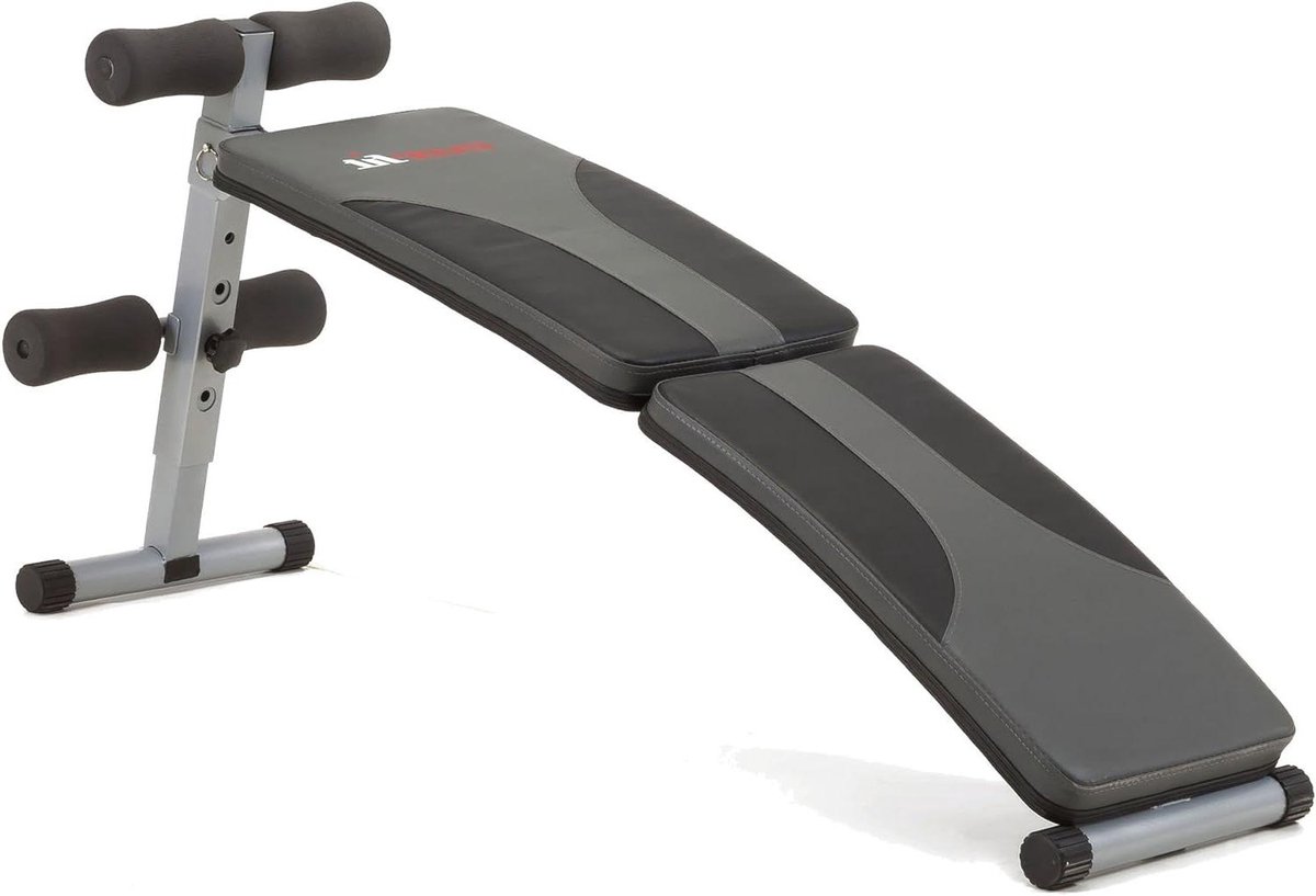 Buiktrainer - Buikbank - Buikspieren Trainen - Inklapbaar Ontwerp - 70 cm Lengte - Zwart