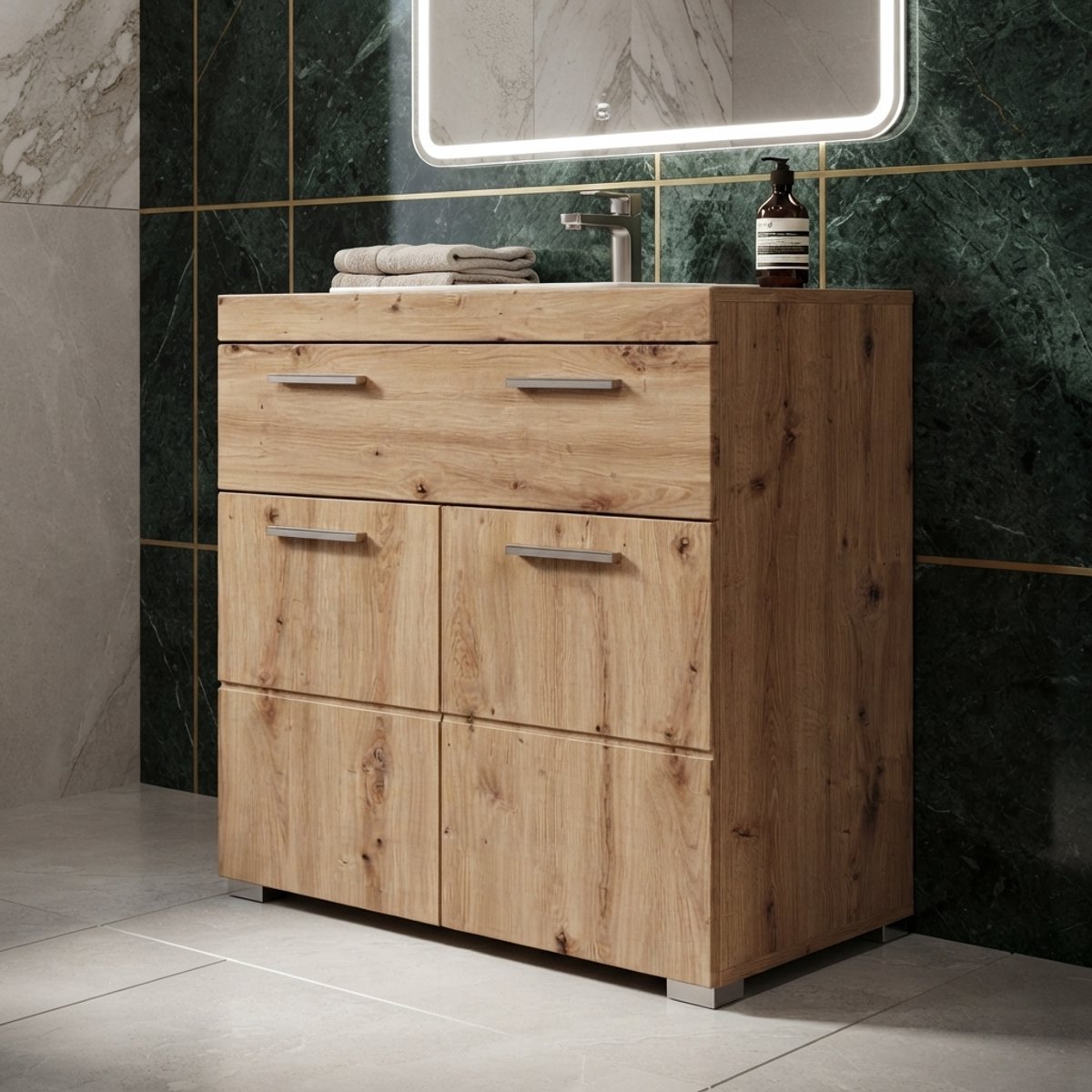Ladekast - 73x79x31 cm - Eiken - Novihome
