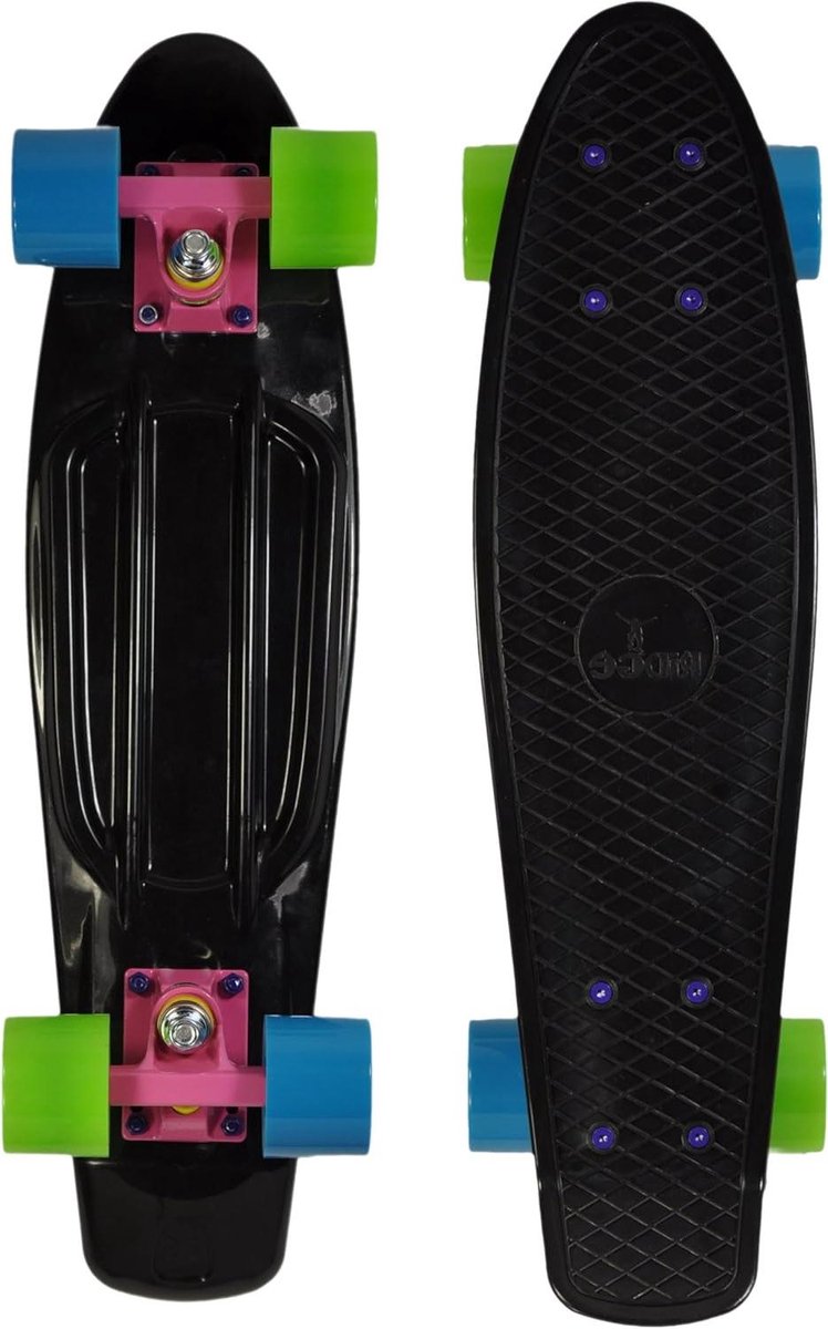 Mini Cruiser Board Compleet skateboard Stad cruisen Flexibele kunststof 56 cm Wiel