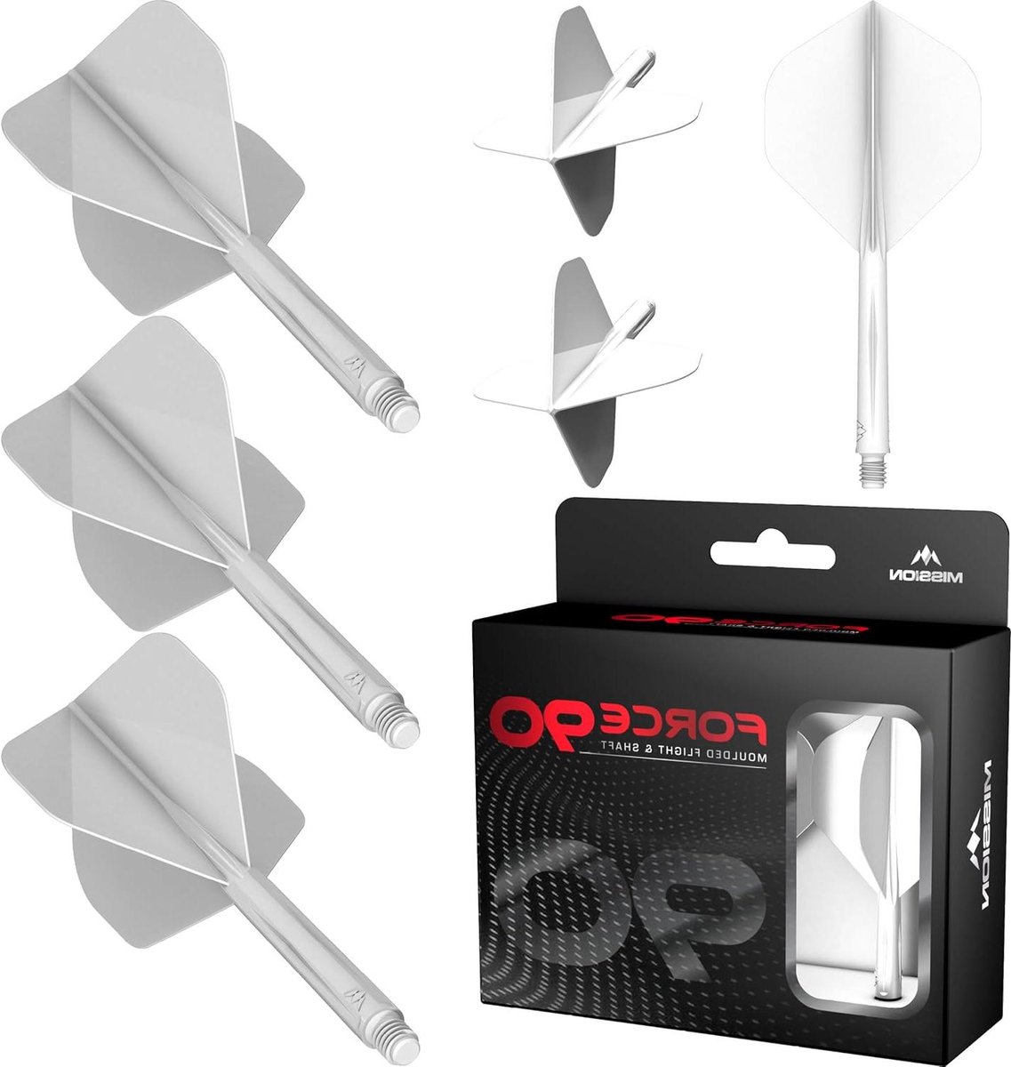 Dart Vleugels - Dart Accessoires - Precisie Darten - Geïntegreerd Systeem - Nr. 2 Tweenie - Wit