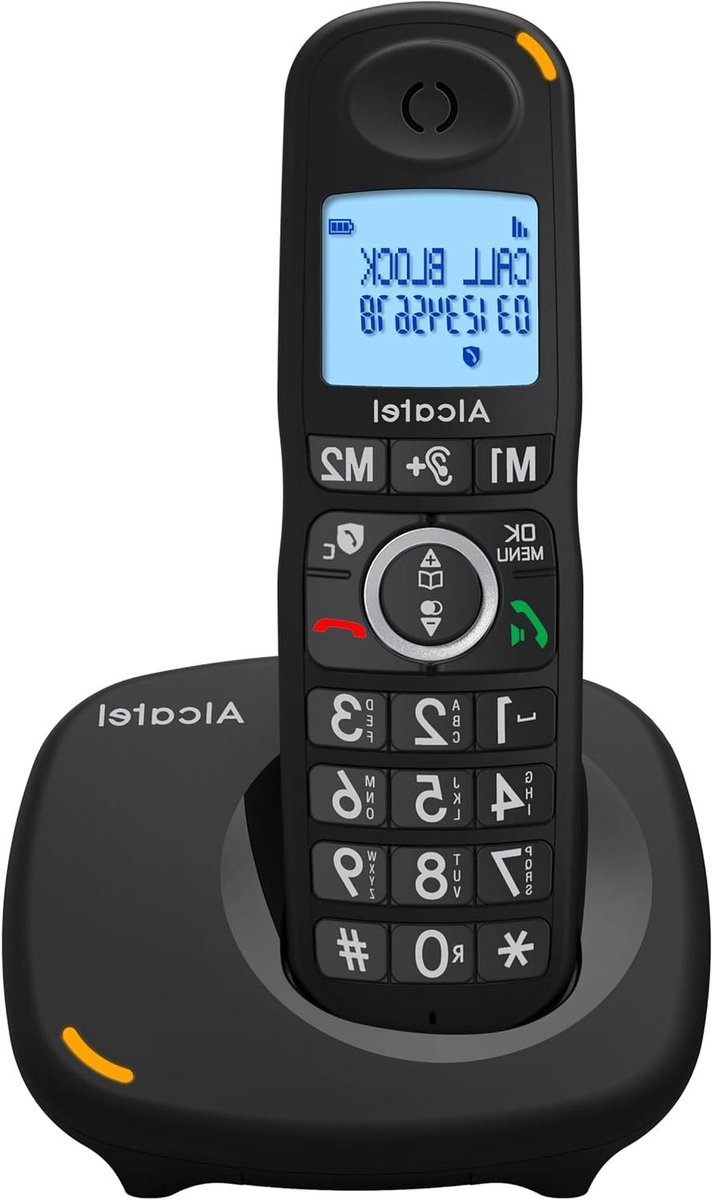 Draadloze Telefoon - Vaste Telefoon - Gemakkelijk Bellen - Grote Toetsen - 100 Nummers - Zwart