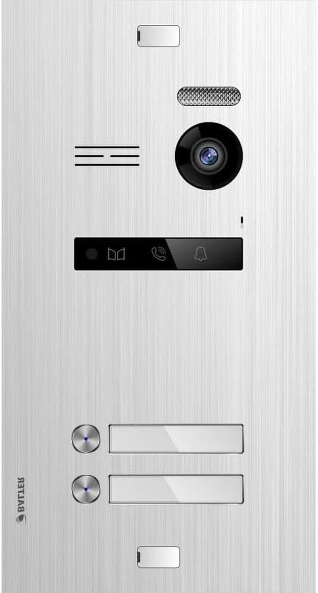 Video Deurbel - Intercom Systeem - Veiligheid Thuis - Full HD Groothoek - 2 Familiehuis - Antraciet