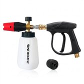 PROKING Snow Foam Cannon & Short trigger gun - Karcher K-Serie Compatibel - K2, K3, K4, K6, K7 - Auto Schuim Sproeier - Hoogwaardige Foam Gun voor Diepe Reiniging