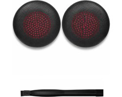 Set Oorkussens voor Plantronics Headset - Blackwire 3220 Oorkussen - Blackwire 3210 / Blackwire 3225 / Blackwire 3320 / Blackwire C310 / Blackwire C320 / HW251N - Kunstleer met Traagschuim - Zwart