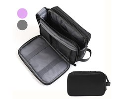 VeryGoods™ Premium Toilettas Heren - Toiletzak avec Crochet 4L - Hydrofuge & Organisé - Trousses de Toilette de Voyage Hommes & Femmes - Garçon - Zwart