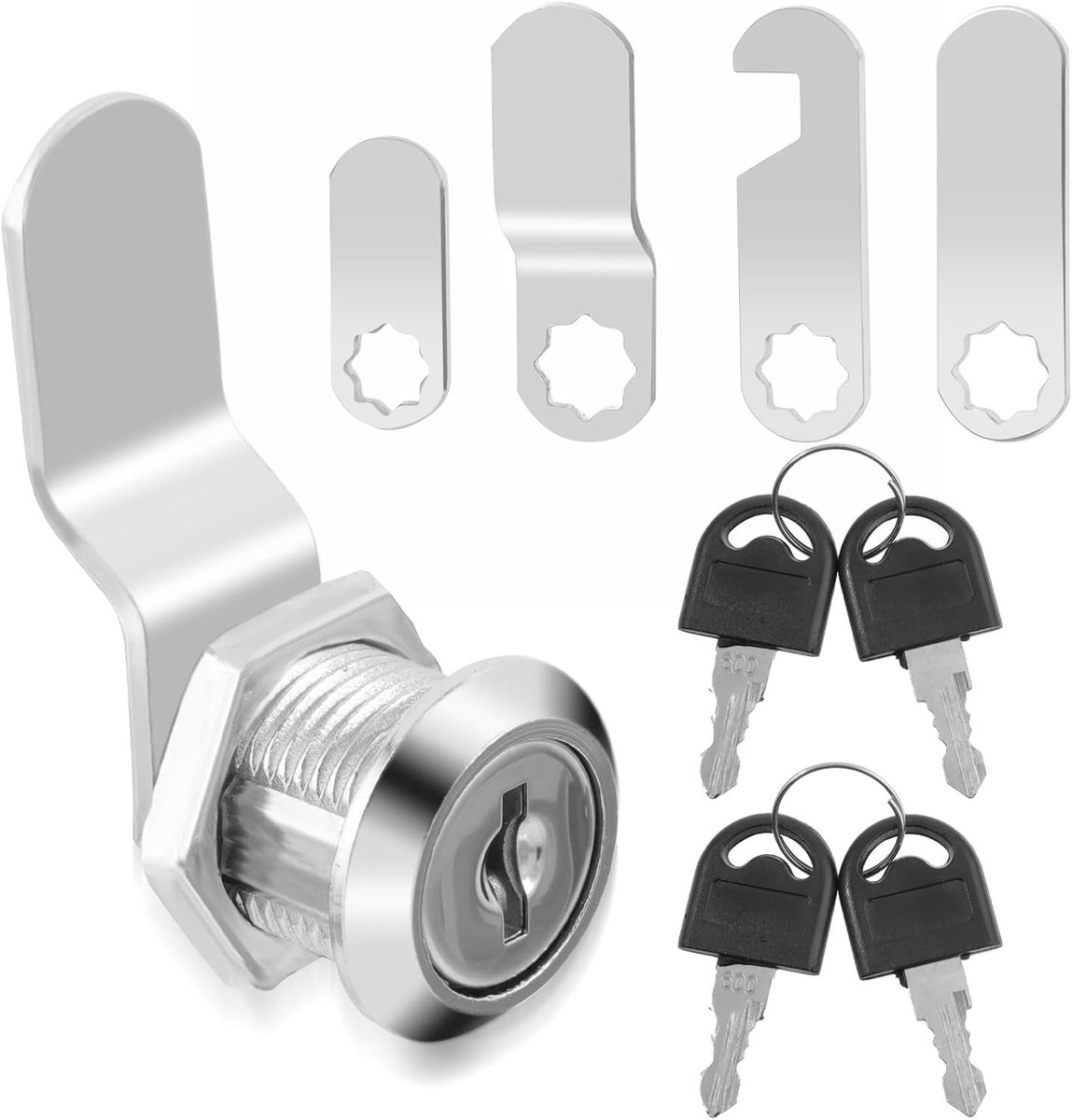 Veilige 16 mm Brievenbus Slot met 4 Sleutels en 4 Verschillende Sloten voor Meubels, Kasten en Lockers