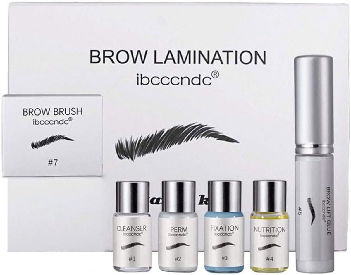 Professionele Wenkbrauw Lift Lamination Kit voor Perfecte Wenkbrauwen, Inclusief Handleiding en Accessoires