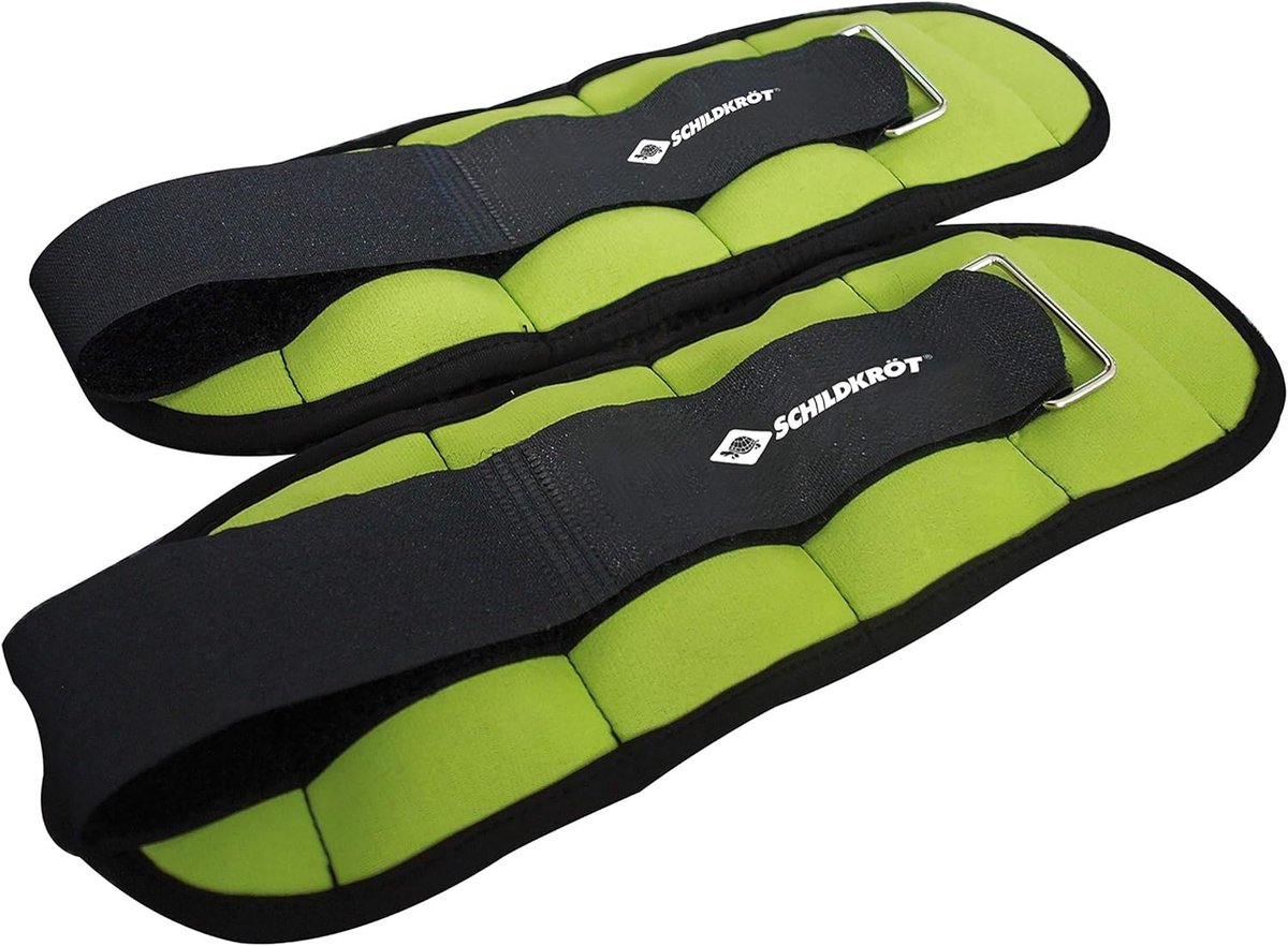 SnelShoppen - Gewichtsmanchet set 0,5 kg voor armen en benen, verstelbaar, nylon, ideaal voor aerobics, fitness, wandelen, thuistraining, met draagtas