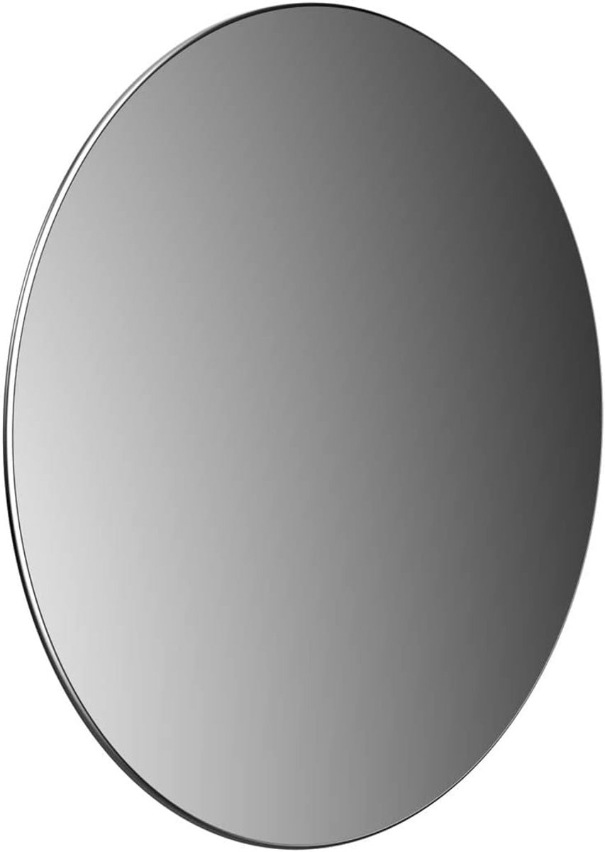 Thijox - Zelfklevende Randloze Spiegel Ø 153 mm met 5-voudige Vergroting - Perfect voor Badkamer, Make-up, en Verzorging - Makkelijk te Monteren - Mod