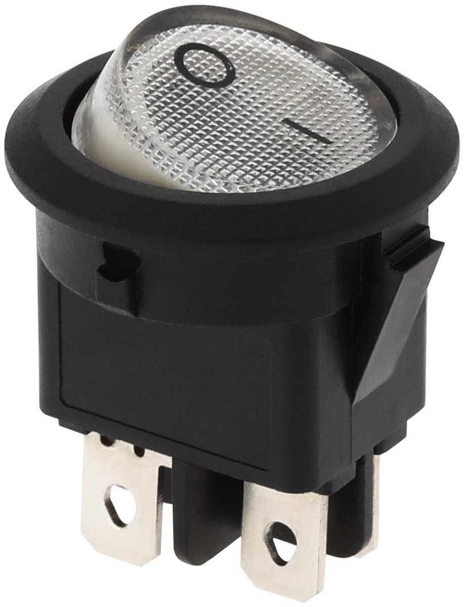 Dailygoods - Coffee Machine Ignition Switch - Vervangingsonderdeel - Hoogwaardige kwaliteit - Wit - Voor Faber koffiemachines - 4-pins schakelaar - Vo...