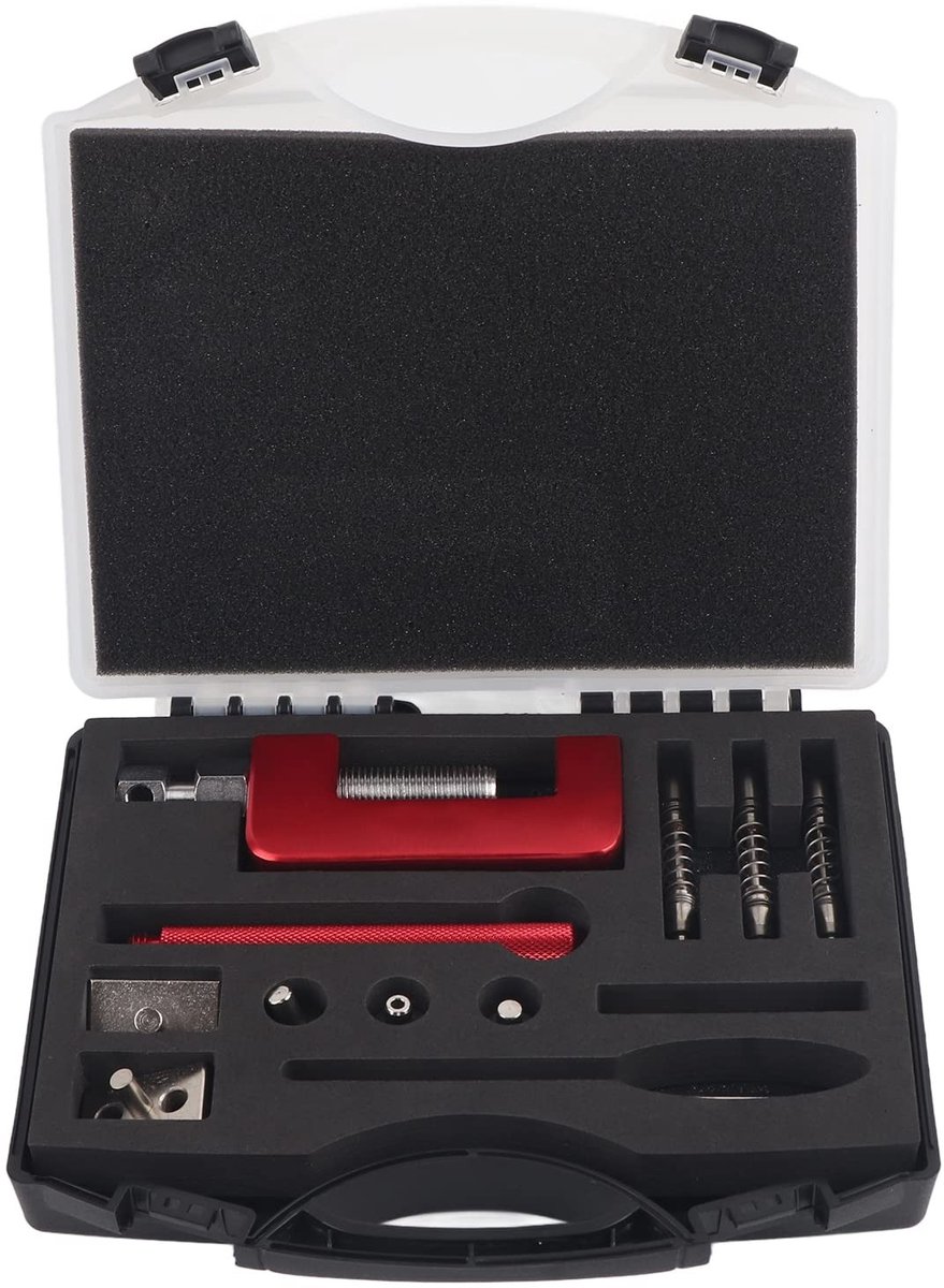 Dailygoods- Kettingbreker Universeel - Kettingsnijder - Gereedschapset - Motorfiets Onderdeel - Powersports Gereedschap - Inclusief Stroomonderbrekerpennen