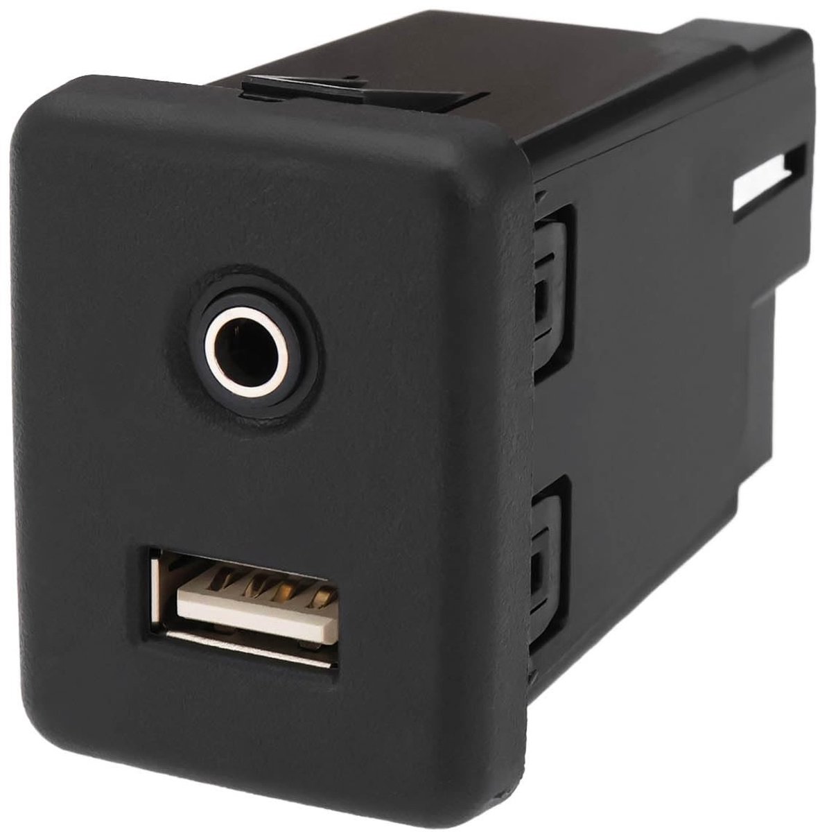 Dailygoods - Auto USB-oplaadaansluiting - Hoogwaardige connector - Zwart - Compatibel met Vauxhall - Perfect voor Insignia A en Astra K