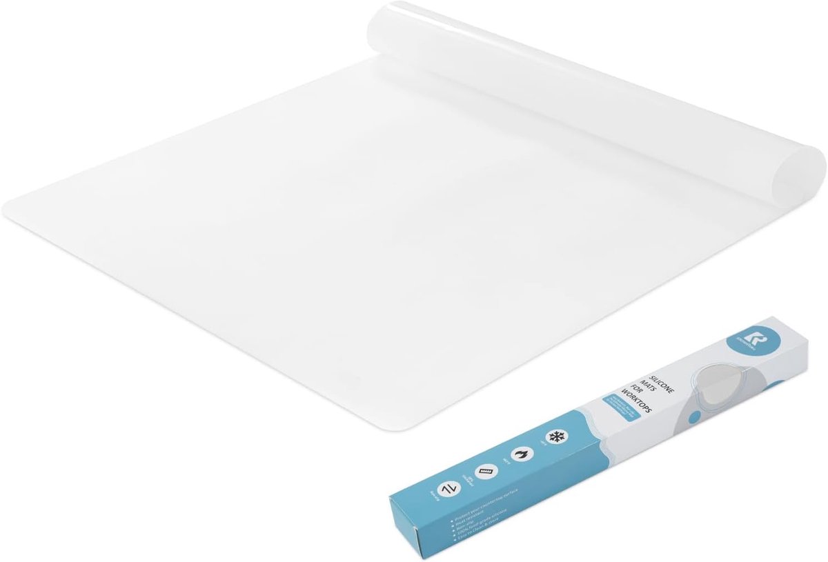 Thijox - Grote Siliconen Tafelonderlegger 40x60 cm, Antislip Hittebestendige Anti-aanbakmat, Herbruikbaar en Vaatwasmachinebestendig voor Keuken en Fe