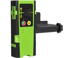 Thijox - Huepar LR-6RG Laserdetector voor Hartslag-Kruislijnlaser, Digitale Laserontvanger voor Rode en Groene Laserstralen tot 60m, Driezijdige LED-i