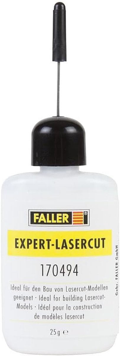 SnelShoppen - Faller Expert Lasercut Bouwlijm 25g - Hout High Viscosity Adhesief - Ideaal voor Modelbouw, Hobby, en Creatieve Projecten