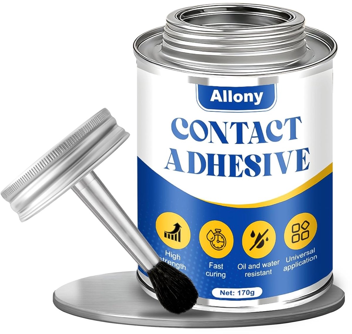 Thijox - Alleslijm 170 g - Extra sterke contactlijm en rubberlijm - Waterdichte universele lijm voor kunststof, leder, vilt - Perfect voor reparaties,