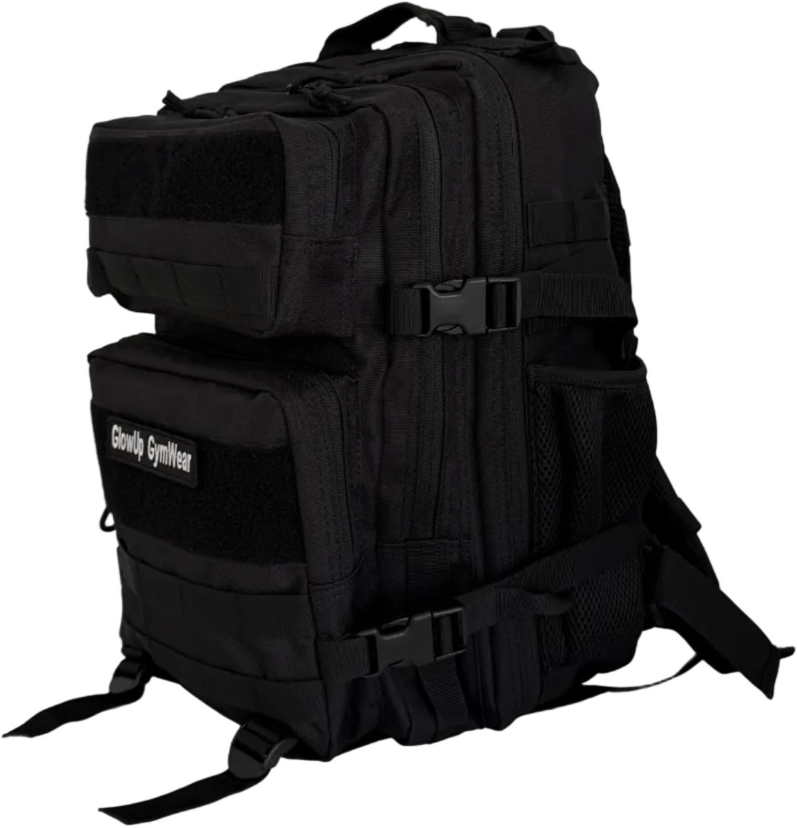 GlowUp Tactical Rugzak 25L Zwart - Hyrox Backpack Dames & Heren - Geschikt voor Patches - Fitness & CrossFit Rugzak - Laptopvak