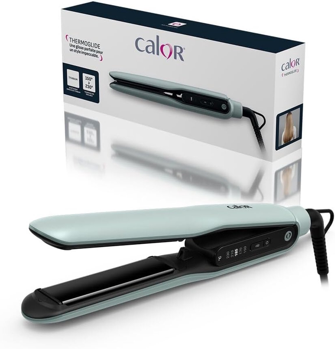 Thijox - Professionele Stijltang 2-in-1 voor Gladmaken en Krullen, Titanium Coating, Ionentechnologie, Perfect Glijden, Langdurige Glans, Geschikt voo