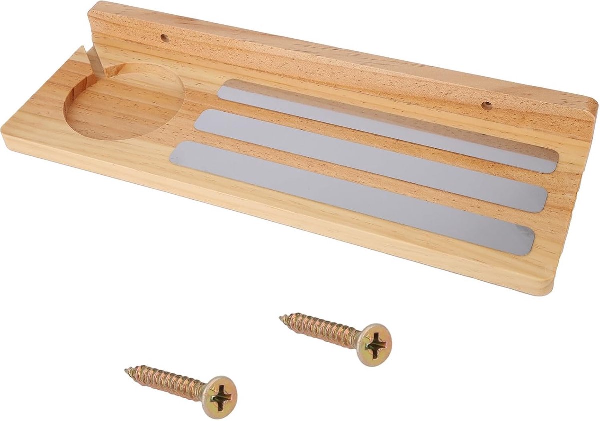 Houten Wandplank voor Toniebox Figuren, 1-Laags Organizer voor Speelgoed, Drijvende Plank met Oplaadstation en Opslag voor Kinderkamer Decoratie