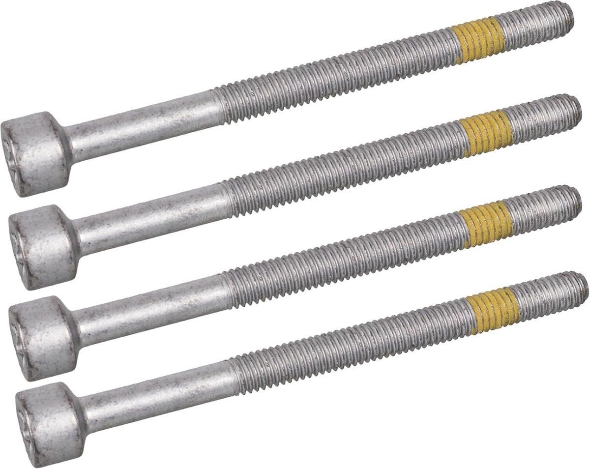 3L-Set van 4 bouten en afdichtringen voor dieselinjectoren – geschikt voor Mercedes-Benz A-, B-, C-, E- en S-klasse, CLK, Sprinter, Vito en Viano (A0009902907, A6110170060)