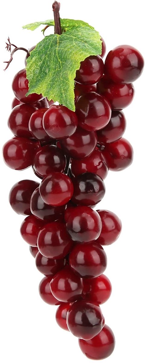 Inovra- Kunstmatige Druiven Levendig - Nep Druivenclusters - Decoratieve Druiven - Fruit Decor - Wijn Decor - Hoogwaardige Schuim/PVC 17 cm - Nepdruiven