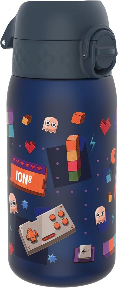 Thijox - Kinder Waterfles 350 ml, Lekvrij, Makkelijk te Openen, Vaatwasserbestendig, BPA-vrij, Draaghendel, Ideaal voor Kinderen, School, Sport, Gamer