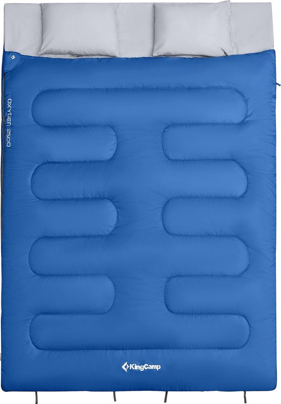 Thijox - Dubbele Slaapzak KingCamp voor 2 Personen - Winter Deken Slaapzak tot -3°C - Comfortabel en Compact voor Outdoor Camping, Festivals, Wandelen — afbeelding 2