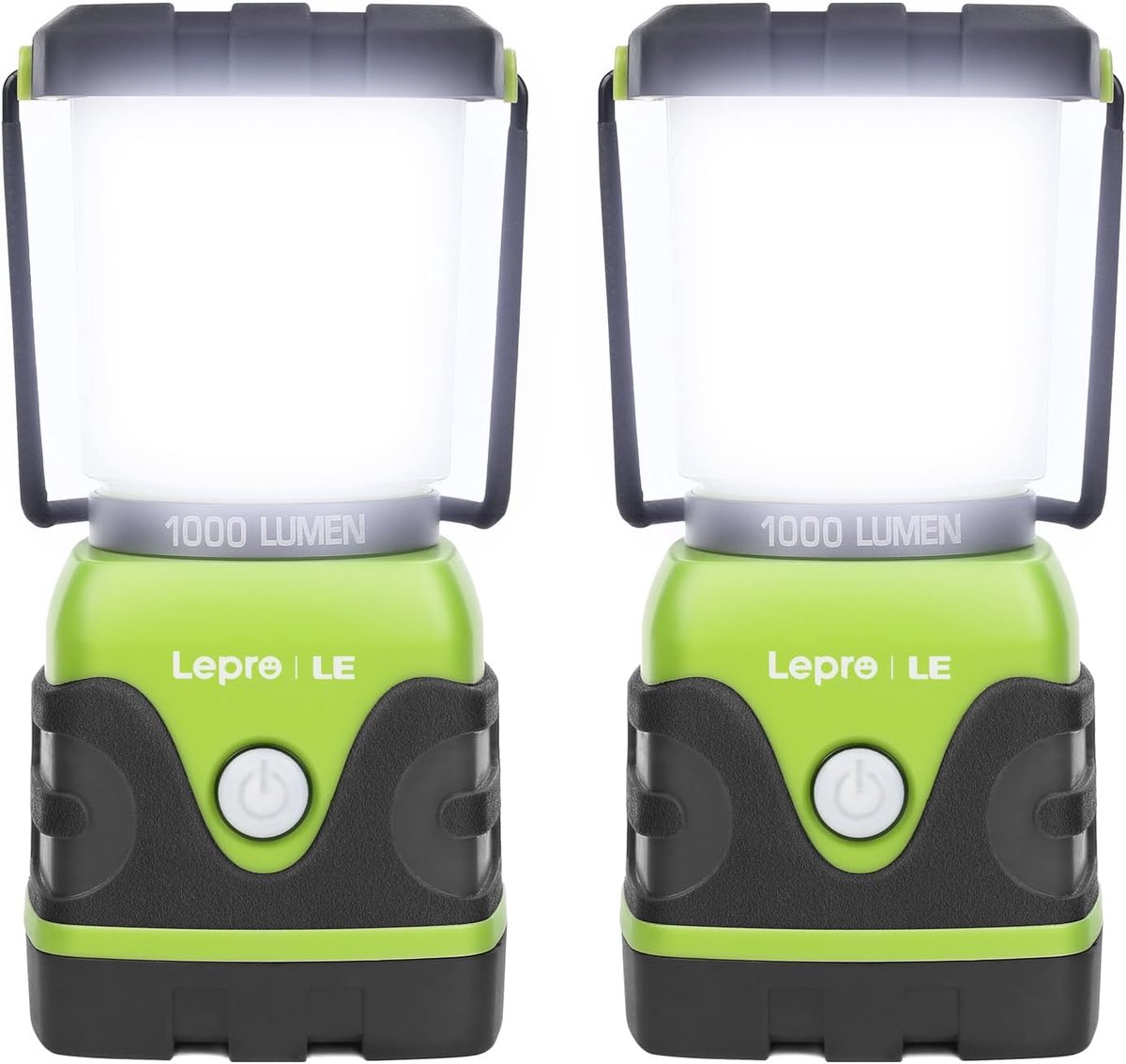 Thijox - LE Campinglamp 1000 Lumen, Dimbaar, 4 Verlichtingsmodi, Batterij Lamp voor Wandelen, Noodverlichting, Stroomuitval, Buiten, Kamperen, Camping