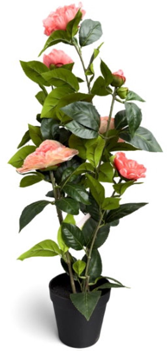Roos roze in pot H 60 cm kunstplant Oosterik Home